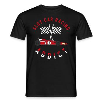 Course de voitures à sous - T-shirt homme - noir - Devant - AI Model Male 178 light (178cm)
