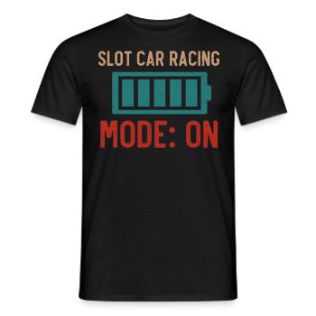 Slotcar-Rennen - Männer T-Shirt - Schwarz - Vorne - AI Model Male 178 light (178cm)