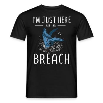 Baleines, baleines, observation des baleines, observation des baleines - T-shirt homme - noir - Devant - AI Model Male 178 light (178cm)