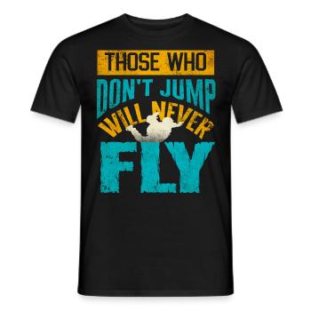 Parachutisme, Parachutisme - T-shirt homme - noir - Devant - AI Model Male 178 light (178cm)