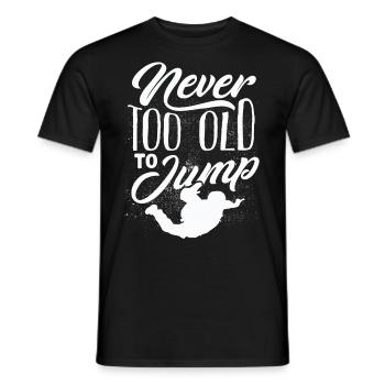 Skydiving, Skydiving - Men's T-Shirt - black - Front - AI Model Male 178 light (178cm)
