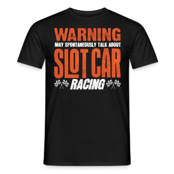 Slotcar-Rennen, Petrolhead, Autoliebhaber - Männer T-Shirt - Schwarz - Vorne - AI Model Male 178 light (178cm)