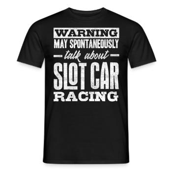 Slotcar-Rennen, Petrolhead, Autoliebhaber - Männer T-Shirt - Schwarz - Vorne - AI Model Male 178 light (178cm)