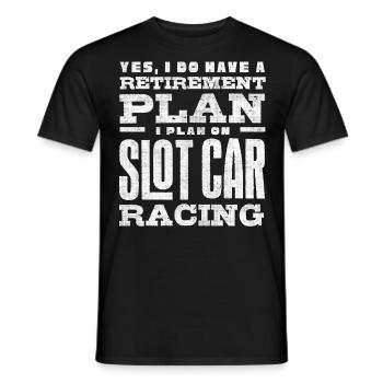 Slotcar-Rennen, Petrolhead, Autoliebhaber - Männer T-Shirt - Schwarz - Vorne - AI Model Male 178 light (178cm)