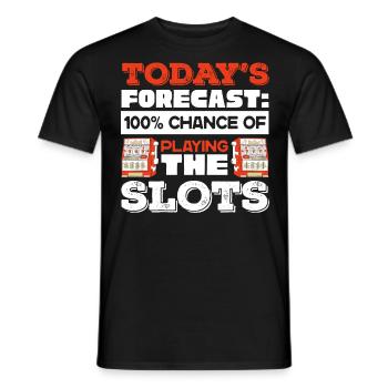 Slot Machine, Slot Machines, Gambling - Men's T-Shirt - black - Front - AI Model Male 178 light (178cm)