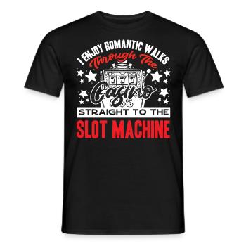 Slot Machine, Slot Machines, Gambling - Men's T-Shirt - black - Front - AI Model Male 178 light (178cm)