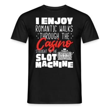 Slot Machine, Slot Machines, Gambling - Men's T-Shirt - black - Front - AI Model Male 178 light (178cm)