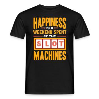 Slot Machine, Slot Machines, Gambling - Men's T-Shirt - black - Front - AI Model Male 178 light (178cm)