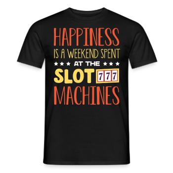 Slot Machine, Slot Machines, Gambling - Men's T-Shirt - black - Front - AI Model Male 178 light (178cm)