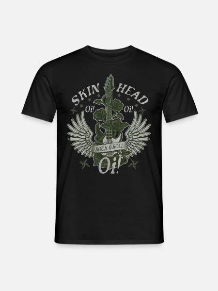 Oi Skinhead, Skinhead Girl, Punk - T-shirt homme - noir