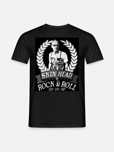 Oi Skinhead, Skinhead Girl, Punk - T-shirt homme - noir