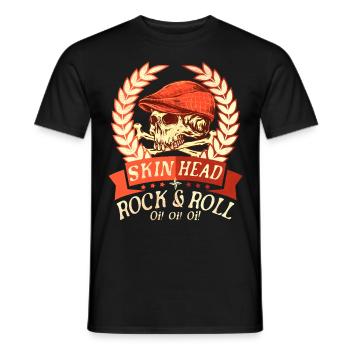 Oi Skinhead, Skinhead Girl, Punk - Männer T-Shirt - Schwarz - Vorne - AI Model Male 178 light (178cm)