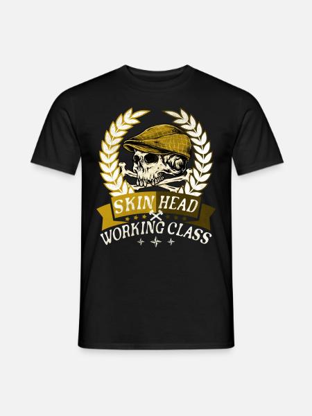 Oi Skinhead, Skinhead Girl, Punk - T-shirt herr - svart
