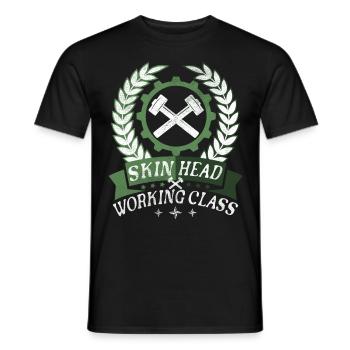 Oi Skinhead, Skinhead Girl, Punk - T-shirt homme - noir - Devant - AI Model Male 178 light (178cm)
