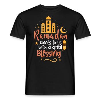 Ramadan, Rabian, Muslim, Islamic - Men's T-Shirt - black - Front - AI Model Male 178 light (178cm)