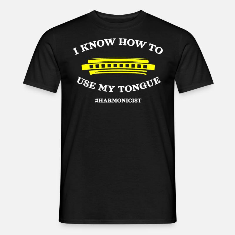 Harmonica player, Harmonica music - Men’s T-shirt - black