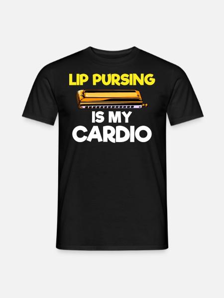 Harmonica player, Harmonica music - Men's T-Shirt - black