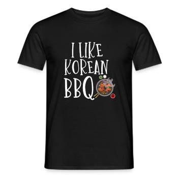 Korean BBQ, Korean Band, Korean - Men's T-Shirt - black - Front - AI Model Male 178 light (178cm)