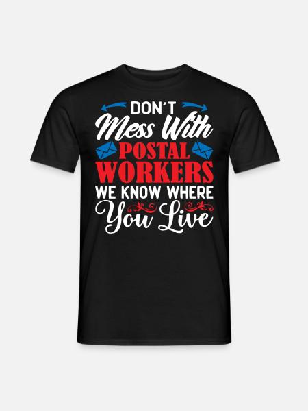 Postier, postier, facteur - T-shirt homme - noir