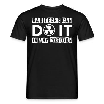 Radiology, radiologist, radiological technologist - Men's T-Shirt - black - Front - AI Model Male 178 light (178cm)