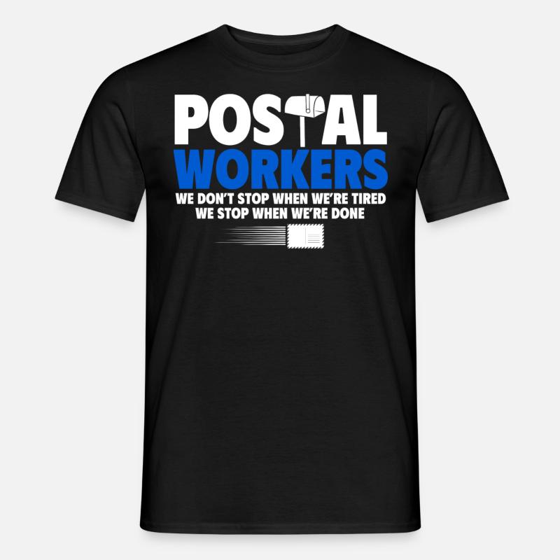 Post worker, post man - Men's T-Shirt - black