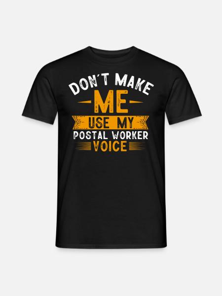 Post worker, post man - Men's T-Shirt - black