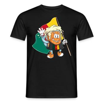 Bier Fan von Kamerun - Männer T-Shirt - Schwarz - Vorne - AI Model Male 178 light (178cm)