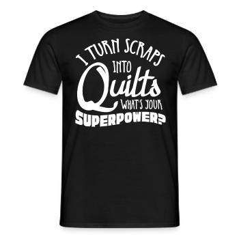Quilten, Stricken, Nähen, Quilter - Männer T-Shirt - Schwarz - Vorne - AI Model Male 178 light (178cm)