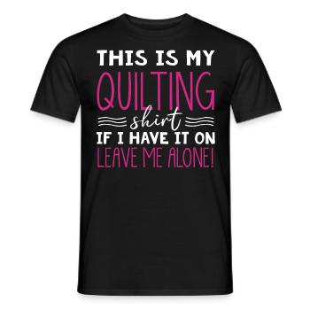 Quilten, Stricken, Nähen, Quilter - Männer T-Shirt - Schwarz - Vorne - AI Model Male 178 light (178cm)
