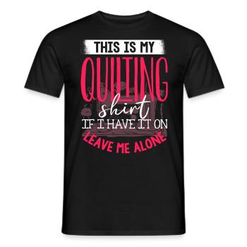 Quilten, Stricken, Nähen, Quilter - Männer T-Shirt - Schwarz - Vorne - AI Model Male 178 light (178cm)