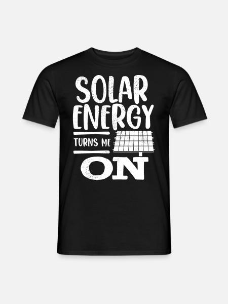 Solar Energy, Renewable Energy - Men's T-Shirt - black