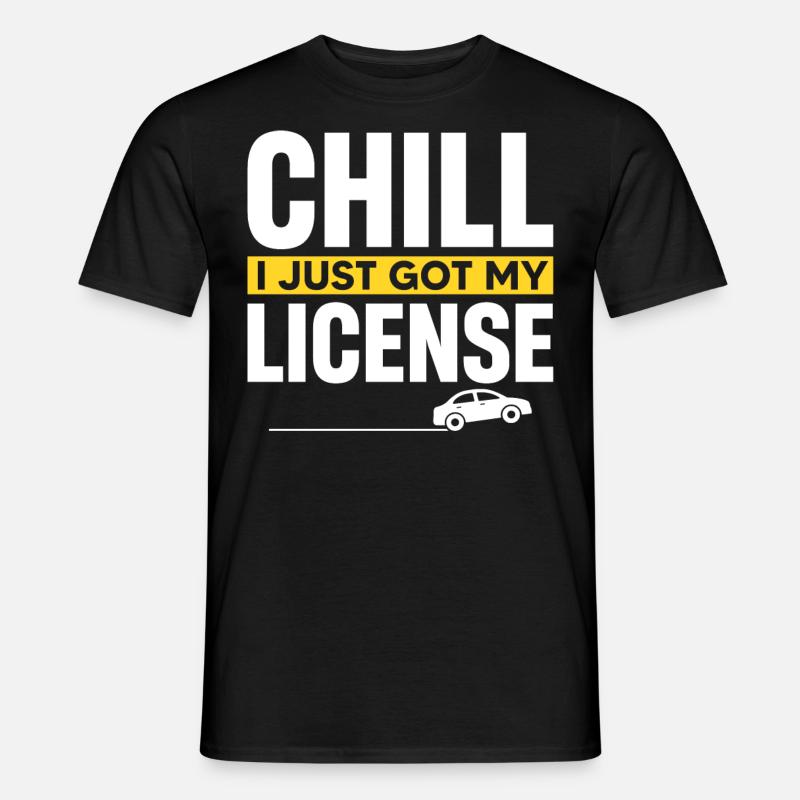 Führerschein - Männer T-Shirt - Schwarz