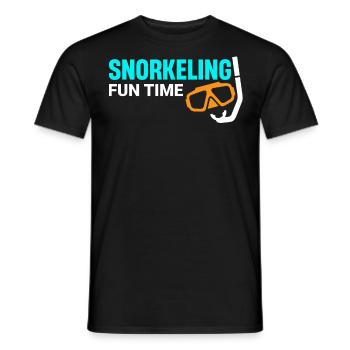 Schnorcheln, Schnorcheln, Tauchen, Unterwasser - Männer T-Shirt - Schwarz - Vorne - AI Model Male 178 light (178cm)
