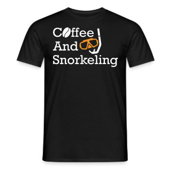 Schnorcheln, Schnorcheln, Tauchen, Unterwasser - Männer T-Shirt - Schwarz - Vorne - AI Model Male 178 light (178cm)