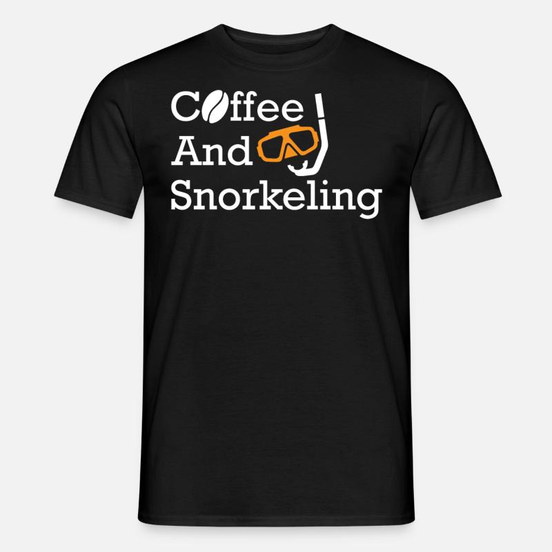 Schnorcheln, Schnorcheln, Tauchen, Unterwasser - Männer T-Shirt - Schwarz