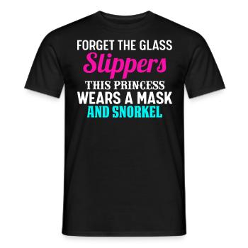 Schnorcheln, Schnorcheln, Tauchen, Unterwasser - Männer T-Shirt - Schwarz - Vorne - AI Model Male 178 light (178cm)
