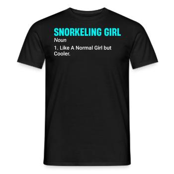 Schnorcheln, Schnorcheln, Tauchen, Unterwasser - Männer T-Shirt - Schwarz - Vorne - AI Model Male 178 light (178cm)