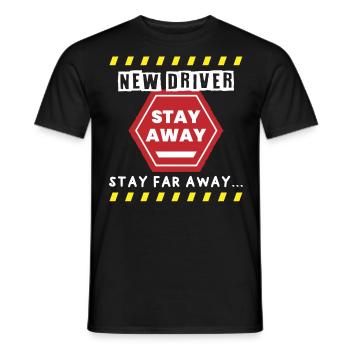 New driving licence - Men's T-Shirt - black - Front - AI Model Male 178 light (178cm)