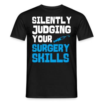 Anesthesiologist, Anesthesiology - Men's T-Shirt - black - Front - AI Model Male 178 light (178cm)