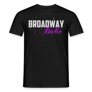 Broadway, Musical, Theatre nerd - Men's T-Shirt - black - Front - AI Model Male 178 light (178cm)