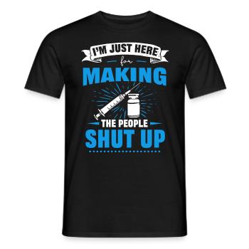 Anesthésie, anesthésiste - T-shirt homme - noir - Devant - AI Model Male 178 light (178cm)