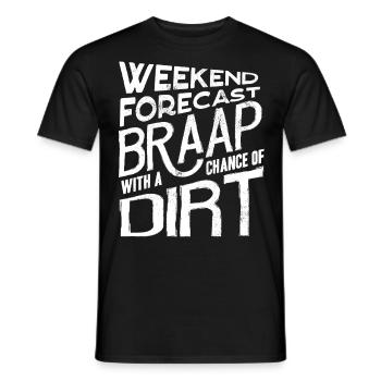 Motocross-Biker - Männer T-Shirt - Schwarz - Vorne - AI Model Male 178 light (178cm)