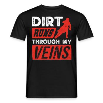 Motards de motocross - T-shirt homme - noir - Devant - AI Model Male 178 light (178cm)