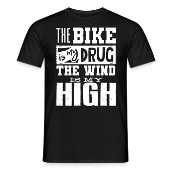 Motocross-Biker - Männer T-Shirt - Schwarz - Vorne - AI Model Male 178 light (178cm)