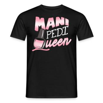 Nagelentechniker, Nagelservice, Nägel, Nagelstalon - Männer T-Shirt - Schwarz - Vorne - AI Model Male 178 light (178cm)