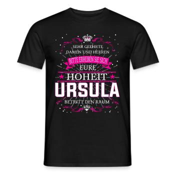 Eure Hoheit Ursula betritt den Raum - Männer T-Shirt - Schwarz - Vorne - AI Model Male 178 light (178cm)