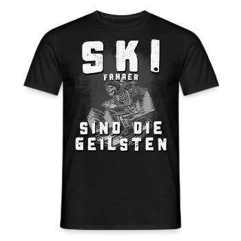 Les skieurs sont les plus chauds - T-shirt homme - noir - Devant - AI Model Male 178 light (178cm)