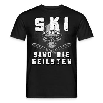 Skifahrer sind die geilsten - Männer T-Shirt - Schwarz - Vorne - AI Model Male 178 light (178cm)