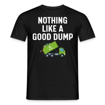 Garbage truck driver - Men's T-Shirt - black - Front - AI Model Male 178 light (178cm)