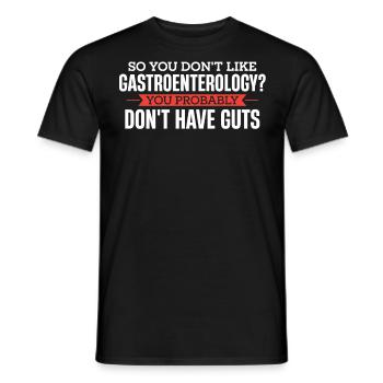 Gastroenterologie, Gastroenterologe - Männer T-Shirt - Schwarz - Vorne - AI Model Male 178 light (178cm)